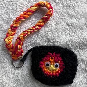 Calcifer Howls Moving Castle Inspired Wallet/ Clip Purse Crochet